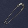 Brooch Pin 20x77mm+-silver-tone metal