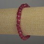 Bracelet, Faceted Tourmaline Cube, 7×7 mm, 18 cm stretch length