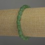 Jade Bead Bracelet, faceted, 10x6 mm, stretch 18 cm