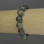 Seraphinite Faceted Bracelet, 12-14×11mm, +/- diameter, 18cm length stretch