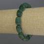 Agate Barillo Bracelet, 14x10mm Barrold Beads, Stretch Length 18 cm