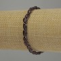 Garnet Bracelet faceted rondelle, diameter 6-8×5mm, length 18cm stretch