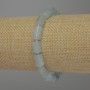 Aquamarine Faceted Cylinder Bracelet, diameter 9-11x7mm, 18cm length stretch