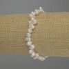 Bracelet with Freshwater Pearls, oval, diameter 6-8×5 mm, length 18 cm (stretch)