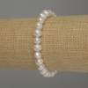 Bracelet with Freshwater Pearls, diameter 7-8×7mm ±, length 18cm (stretch)