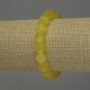 Bracelet Yellow Cat's Eye Smooth Beads, 10mm diameter, length 18cm, stretch