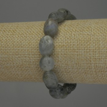 Bracelet Labradorite Faceted, diameter 12-15×12mm, +/-, length 18 cm, stretch