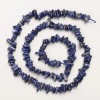 Lapis Lazuli Natural Stone Chip Beads on Thread, 6x2mm, length 38in ±