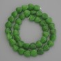 Chrysoprase Heart Beads, 10x10 mm, on thread, length 37 cm