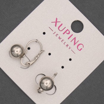 Earrings Xuping Rhodium 8x15mm
