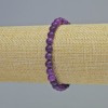 Sugilite Bracelet Smooth Bead, diameter 6mm±, elastic, length 18cm+