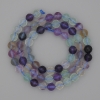 Natural stone Fluorite Beads, faceted round bead Ø6mm, length 38cm