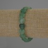 Jade Heart Bracelet, 10x10mm diameter hearts, 18 cm length stretch