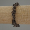 Smoky Quartz Bead Bracelet, 7-10x2-4 mm chips, 18 cm length stretch