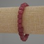 Tourmaline Cube Bracelet, 7x7mm diameter, 18cm length stretch