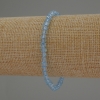 Bracelet Natural Topaz, faceted cube stone, diameter 4x4 mm±, length 18 cm±, stretch