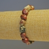 Red Jasper Nuggets Bracelet with Nuggets with Geodes, diameter 11x11mm+-, diameter 9x9mm+-, length 18cm stretch