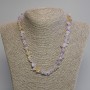 Amethyst and Citrine Chip Necklace, 8-14×3-6 mm, 45 cm long with clasp
