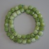 Natural Chrysoprase Olivine Beads, Diamond-cut Cube, 8.5x8.5 mm, length 37 cm
