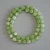 Natural Chrysoprase Olivine Beads, faceted cube shape, diameter 7x7mm±, 3mm+ beads, thread length 38cm+