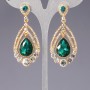 Earrings with crystals "Chandeliers" "Chandeliers" "Ensemble"