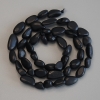 Shungite Faceted Beads, 7-10x8 mm, 40 cm on Thread