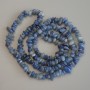 Blue aventurine beads, chip style, diameter 5-8x3-5mm, length 80cm on beading wire