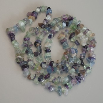 Fluorite Beads Chip, diameter 7-9×2-6mm, length 80cm on thread