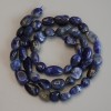 Sodalite Faceted Beads, 8–12×7 mm, on Thread, 40 cm long