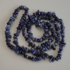 Sodalite Chip Beads, 6-9×2-4 mm, 80 cm length on fishing line