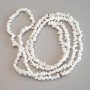 White Quartz Chip Beads, 4–7×3 mm, 86 cm length on a thread