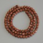 Adventurine Beads Golden Sand Faceted Cube 4mm, length 39cm on a thread