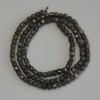 Sunstone Obsidian Faceted Cubes Beads, 3mm diameter ±, 39cm length ± on thread