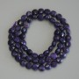 Sugilite Beads, Faceted Coin-shaped, 6mm diameter ±, 39cm length ± on a thread