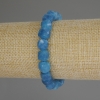 Faceted Apatite Bracelet Cube Bead, 9x9 mm, 18 cm (stretch)