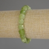 Chrysoprase Olivine Beaded Cubic Bracelet, diameter 8.5 mm, length 18 cm (stretch)