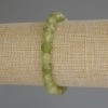 Chrysoprase Olivine Bracelet Faceted Bead, 8mm diameter ±, 18cm length (stretch)