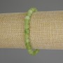 Bracelet Chrysoprase Olivine faceted bead, diameter 6mm±, length 18cm (stretch)