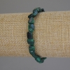 Malachite Faceted Bead Bracelet, diameter 8x5-8mm ±, length 18cm ±, stretch