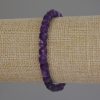 Sugilite Bracelet, Faceted Cube Beads, 5x5mm, 18cm Adjustable Stretch