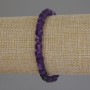 Sugilite Bracelet, Faceted Cube Beads, 5x5mm, 18cm Adjustable Stretch