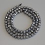 Terahertz Beads Faceted Cube, 4x4 mm, approx. 39 cm length on thread