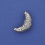 Brooch 'Croissant' Silver Metal 24×13 mm+