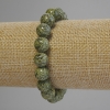 Serpentine Bracelet Smooth Beads 10mm, 18cm length (stretch)