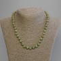 Serpentine Bead necklace with smooth 8mm rounds ±, length 50cm ± with clasp
