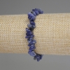 Sodalite Chip Bracelet, 5-12×3 mm fragments, 18 cm adjustable stretch