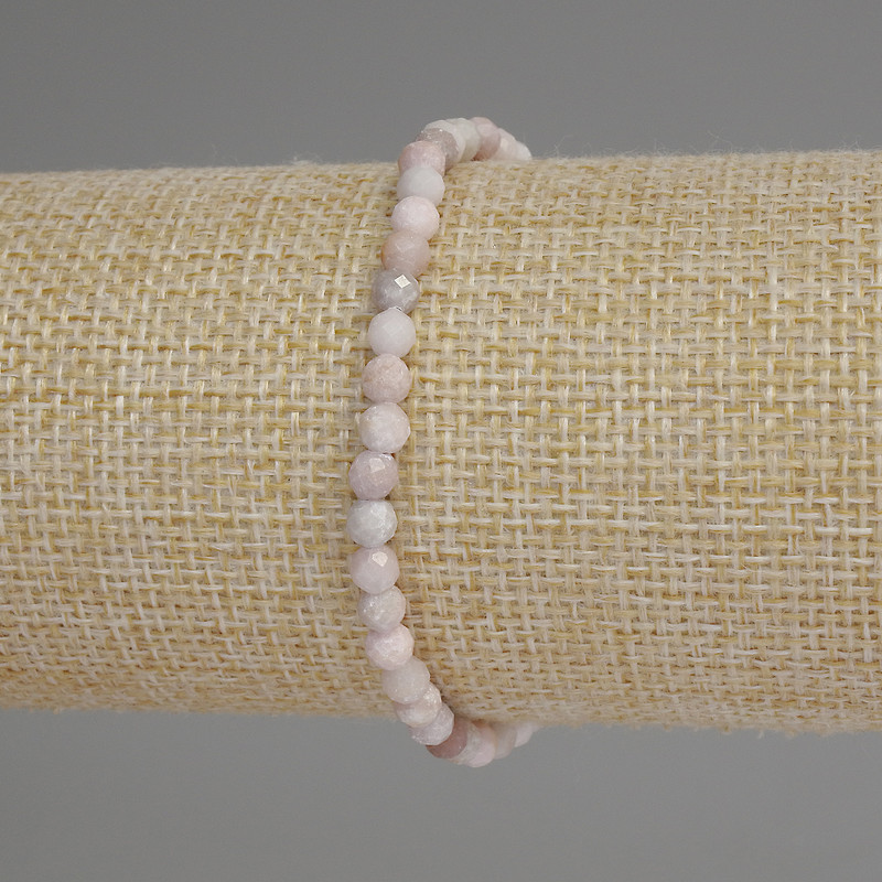 Opal Bead Bracelet, Faceted 4mm, stretchy 18cm