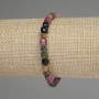 Tourmaline Faceted Cube Bracelet 5mm±, Length 18cm±, Stretch