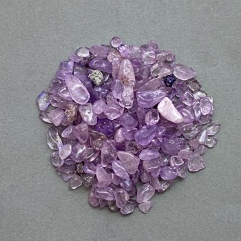 Amethyst Rough, Tumbled Chip Without Hole 3-12×3-6 mm± (per 100 g±)