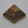Pyramid - natural Tiger's Eye stone, 38x38mm±, 33mm± wide